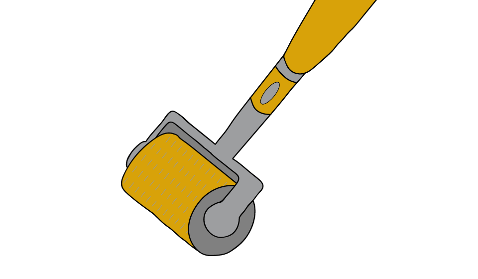Mr.roller Derma-Roller 0,5 Mm – 540 Titan-Nadeln Für Bartwuchs, Haarwachstum & Hautpflege
